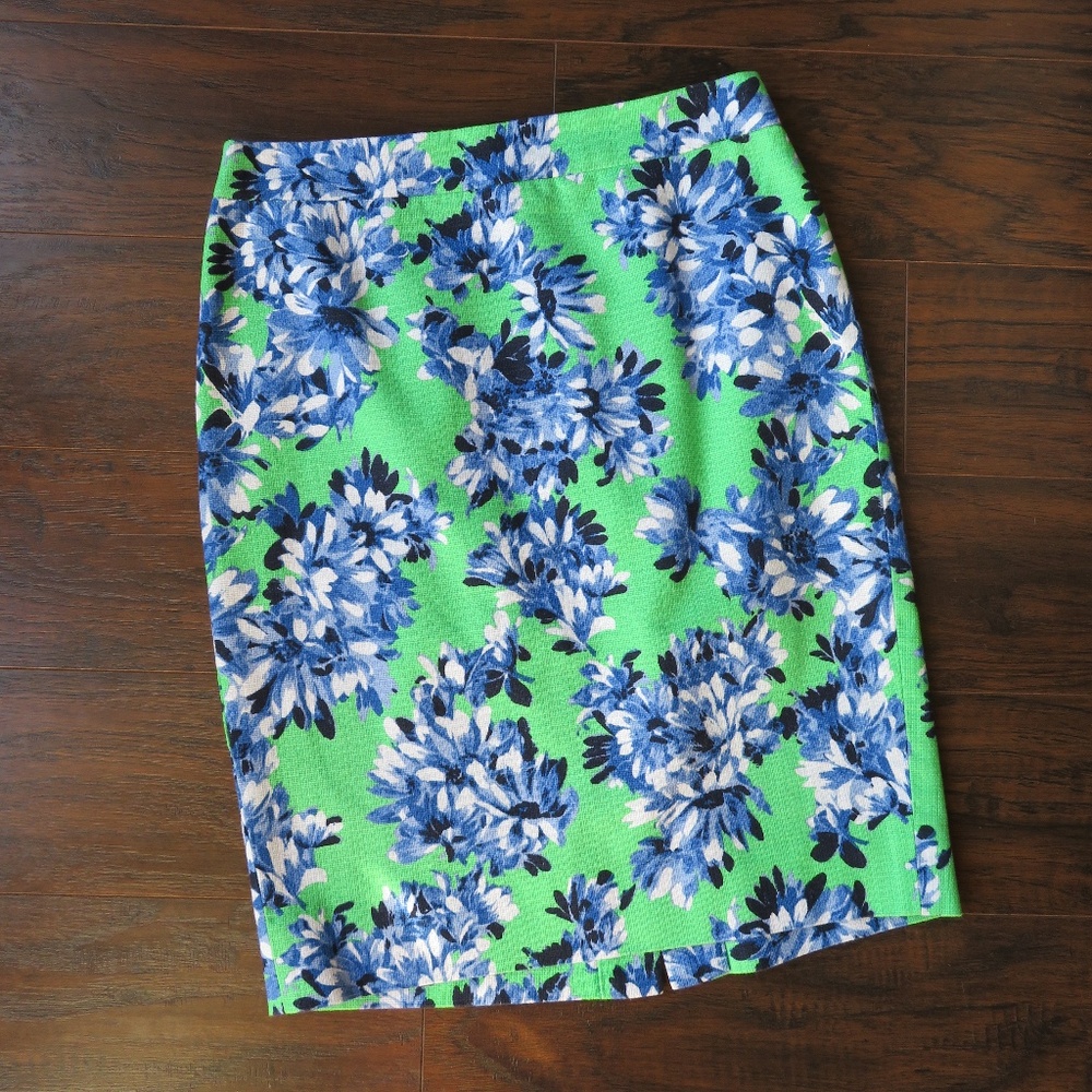 J. Crew Factory | Roz Floral Basketweave Skirt
